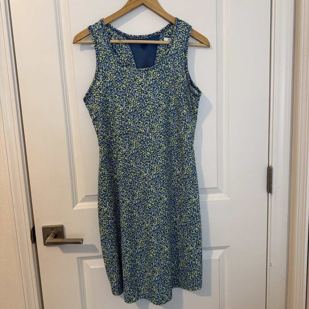 Columbia PFG Dress M Floral Print Omni Freeze Sleeveless Fishing Performance EUC